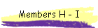 Members H - I