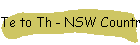 Te to Th - NSW Country