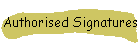 Authorised Signatures